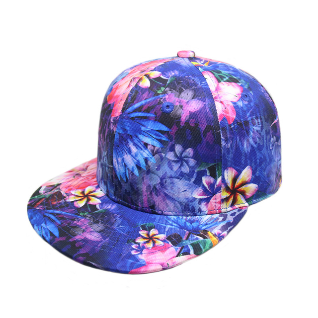 Пользовательская полная печатная цветочная лента шляпа Gorras, открытая спортивная хлопковая сублимация печать Unisex Snapback