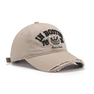 Пользовательский мягкий топ солнцезащитный крем с затененными бейсбольными крышками модные разорванные буквы