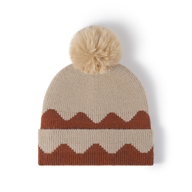 Pom Pom Furry Murs Hat Hat Hearned Plush Mounting теплая зимняя шляпа с подкладкой