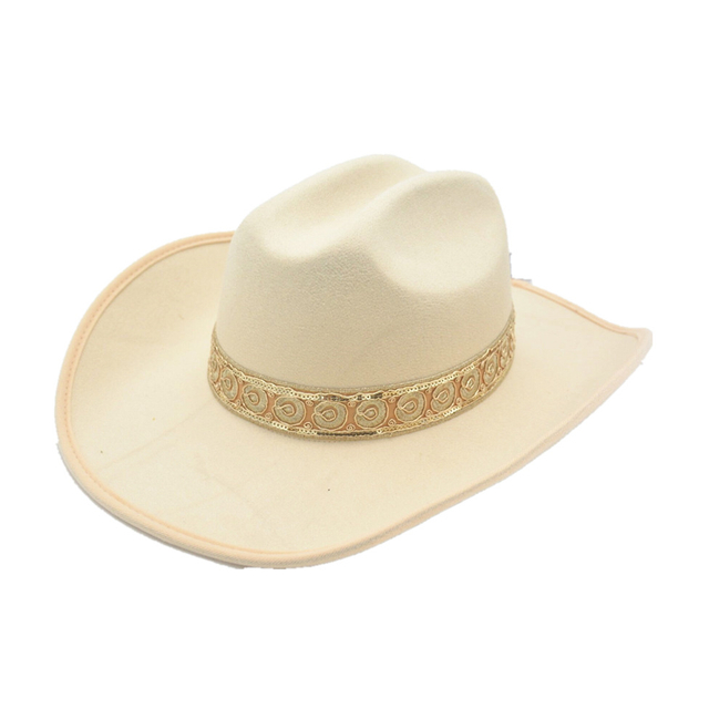  Custom Brown Luxury Fashion Wool Felt Cowboy Hat для взрослых повседневных путешествий